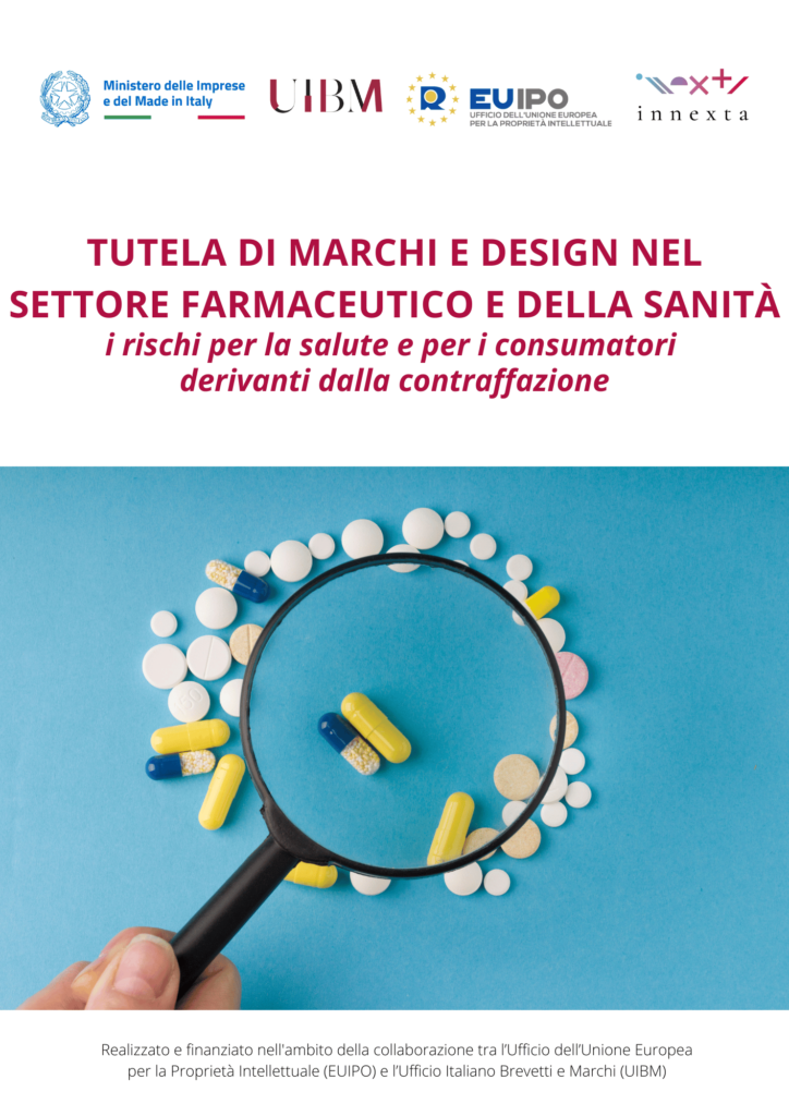 Copertina tutela di marchi e design nel settore farmaceutico e della sanita Copertina tutela di marchi e design nel settore farmaceutico e della sanita