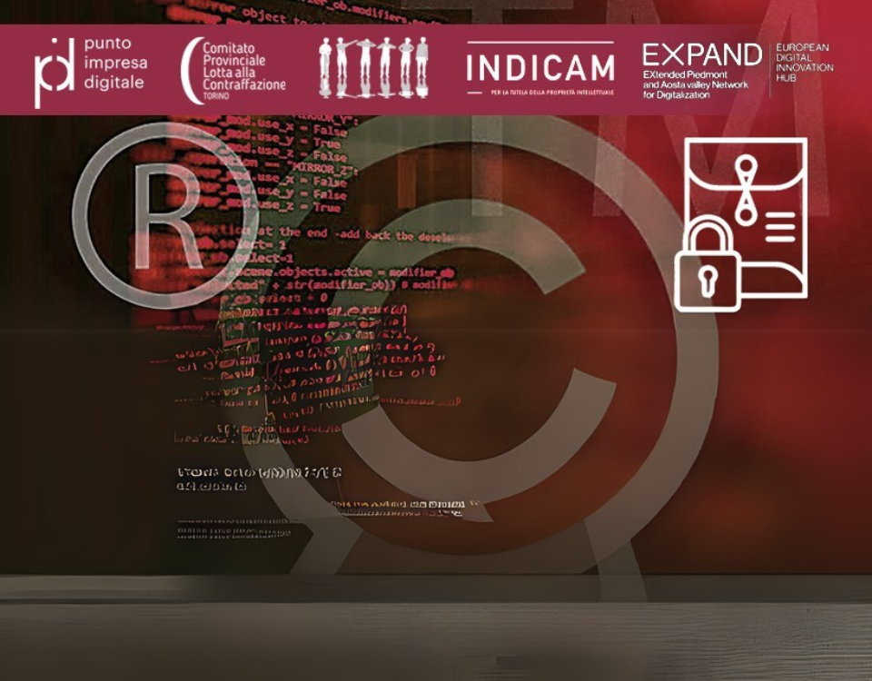 Banner per Un ciclo di incontri dedicato alla Proprietà intellettuale 4.0