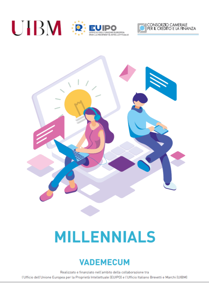 copertina-millenials-vademecum Copertina pubblicazione Millennials e proprietà intellettuale